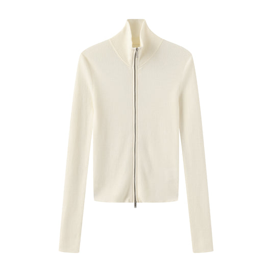 Zip-Up Wool Knit 拉链羊毛卫衣
