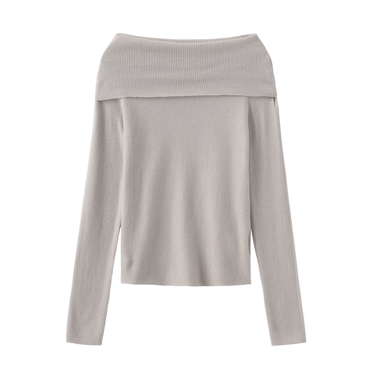 Merino Horizon Neckline Knit